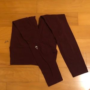 Burgundy ivivva leggings